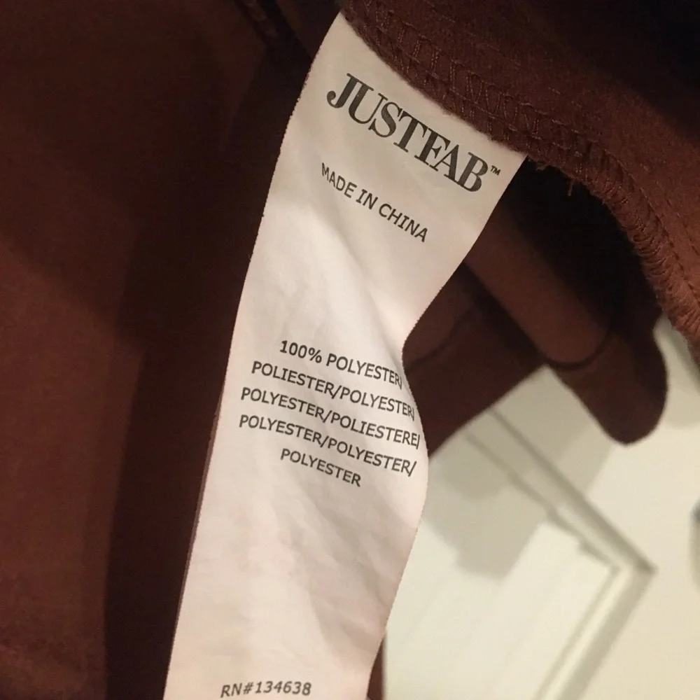 JustFab Waterfall faux Suede Jacket - Picture 6 of 6